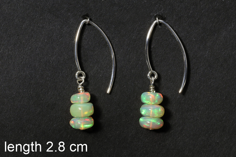 Opal/ss earrings